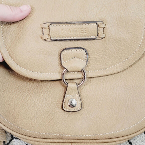 MATTIES LIGHT TAN SHOULDER BAG - Picture 6 of 16